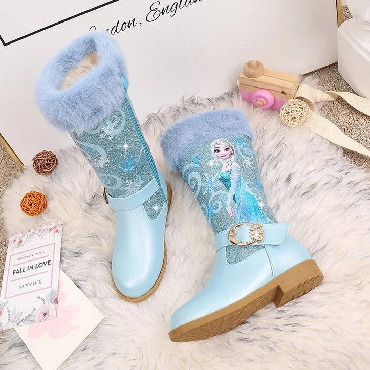 Bottes Reine des Neiges Fourrure
