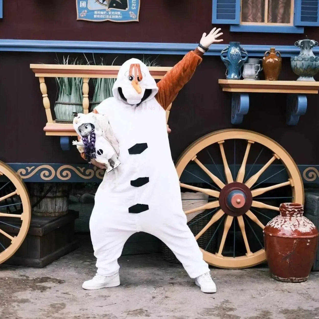 Combinaison Pyjama Pyjama Olaf Adulte Surpyjama Homme Costume De