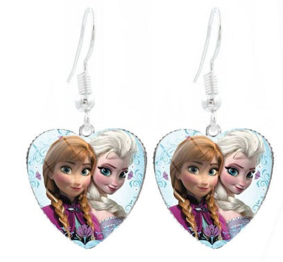 Boucles d'oreilles illustrées Reine des Neiges