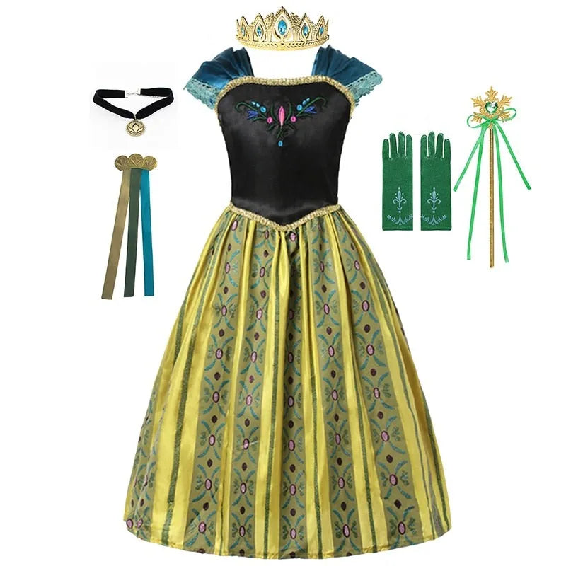 Anna Reine des Neiges Robe Verte