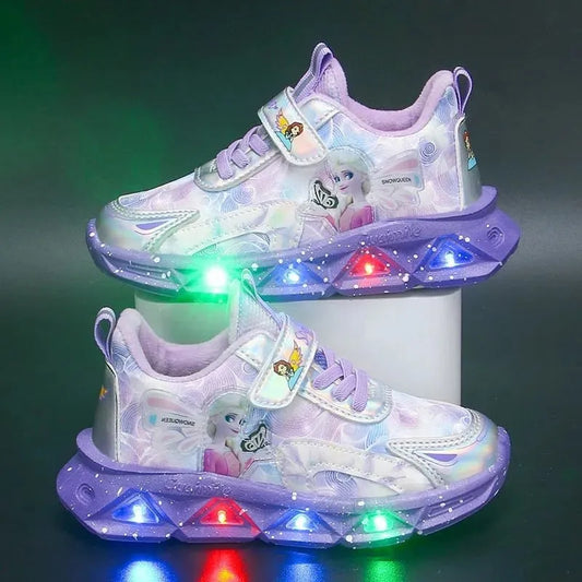 Baskets lumineuses Reine des Neiges