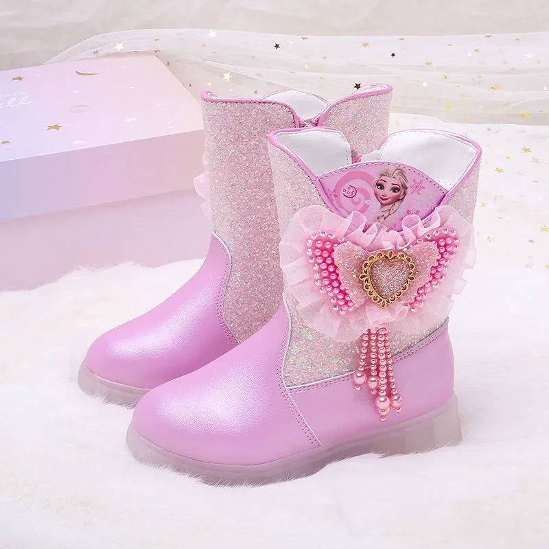 Bottes Pailletés Reine des Neiges