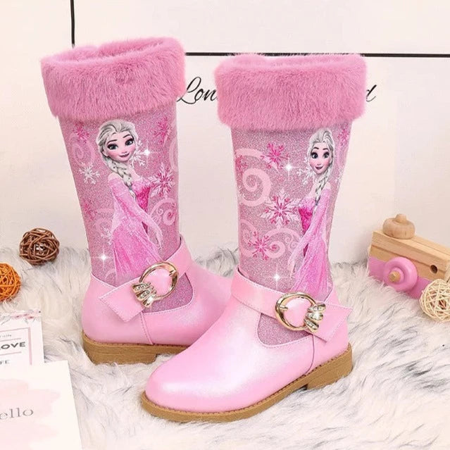 Bottes Reine des Neiges Fourrure