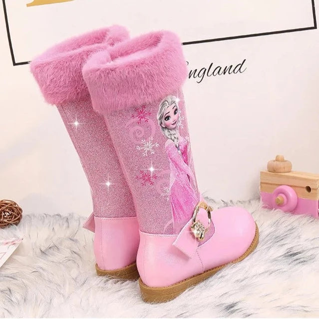 Bottes Reine des Neiges Fourrure