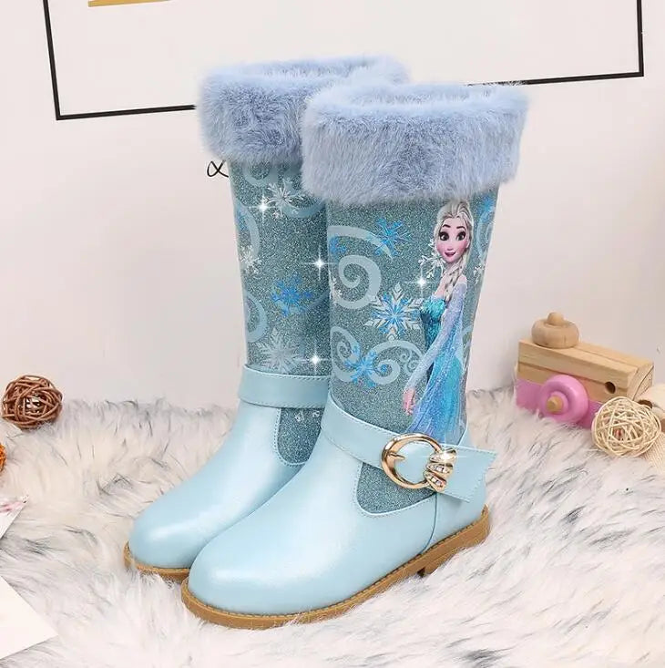 Bottes Reine des Neiges Fourrure