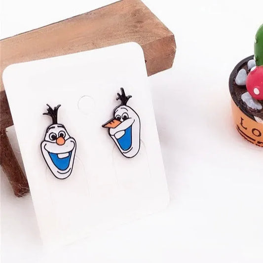 Boucles d'oreille Reine des Neiges Olaf