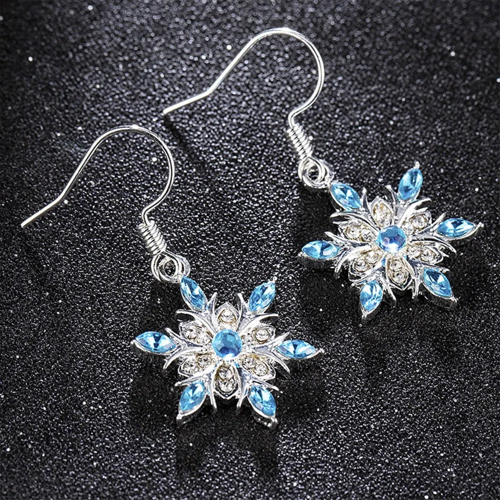 Boucles d'oreilles Reine des Neiges Flocon