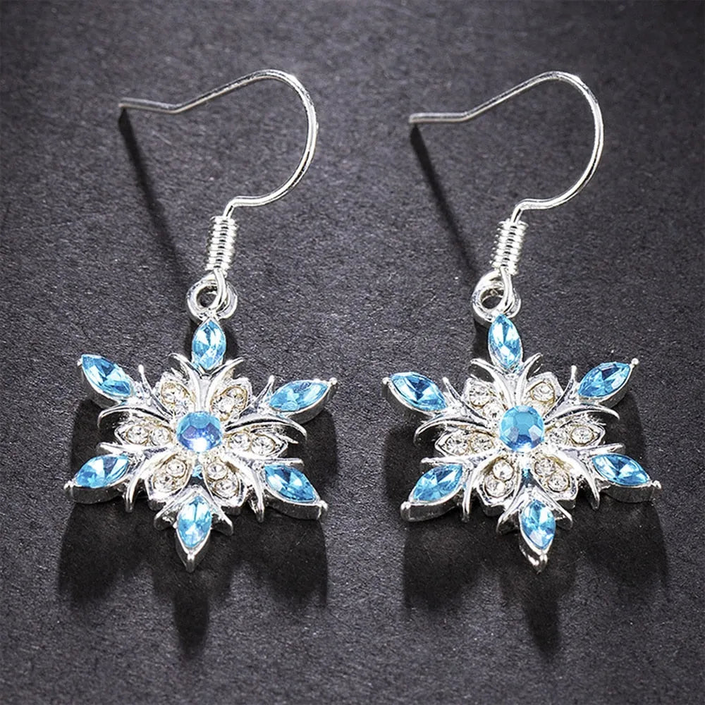 Boucles d'oreilles Reine des Neiges Flocon
