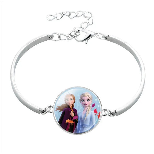 Bracelet Reine des Neiges 2 cabochon