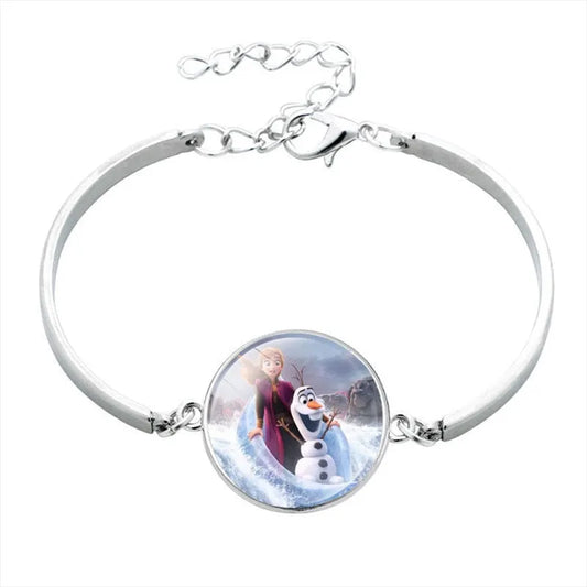 Bracelet Reine des Neiges : Anna et Olaf