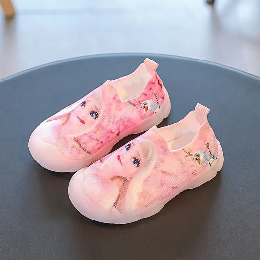 Chaussures antidérapantes Reine des Neiges roses