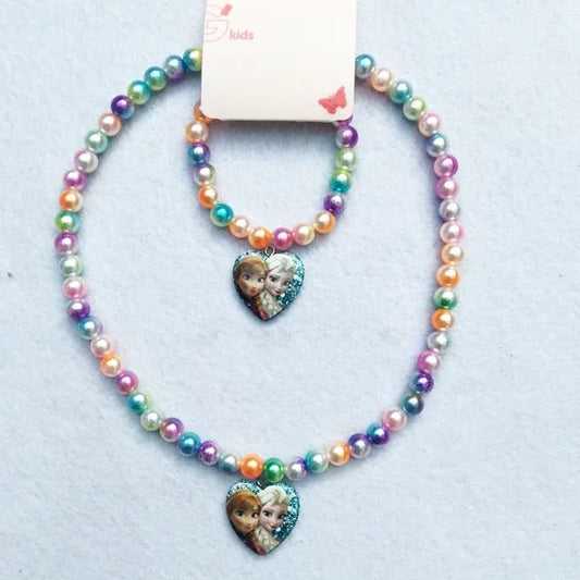 Collier et Bracelet Reine des Neiges