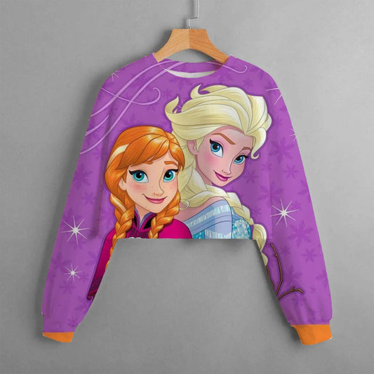 Crop Top manches Longues Reine des Neiges