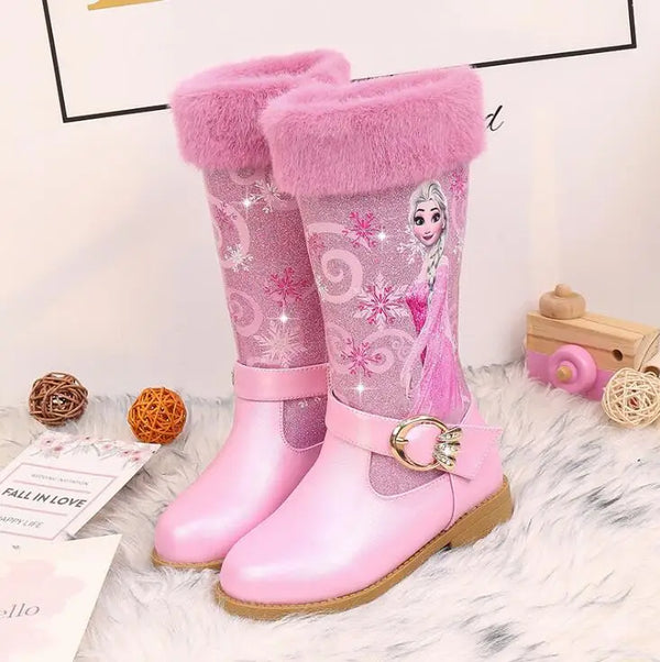 Bottes Reine des Neiges Fourrure