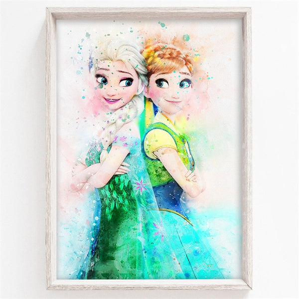 Toile Peinture Reine des Neiges