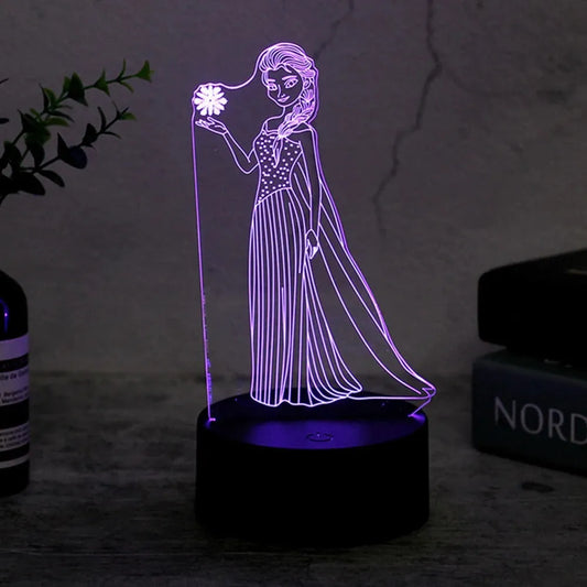lampe elsa led dans la reine des neiges