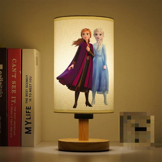Lampe de chevet Elsa et Anna