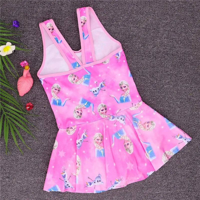 Maillot de Bain Reine des Neiges Jupette