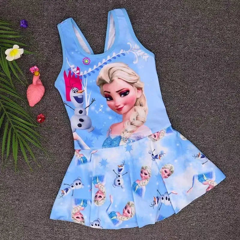 Maillot de Bain Reine des Neiges Jupette