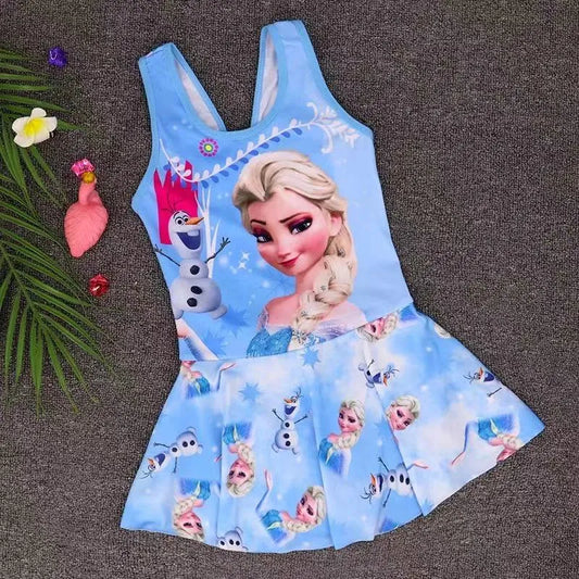 Maillot de Bain Reine des Neiges Jupette