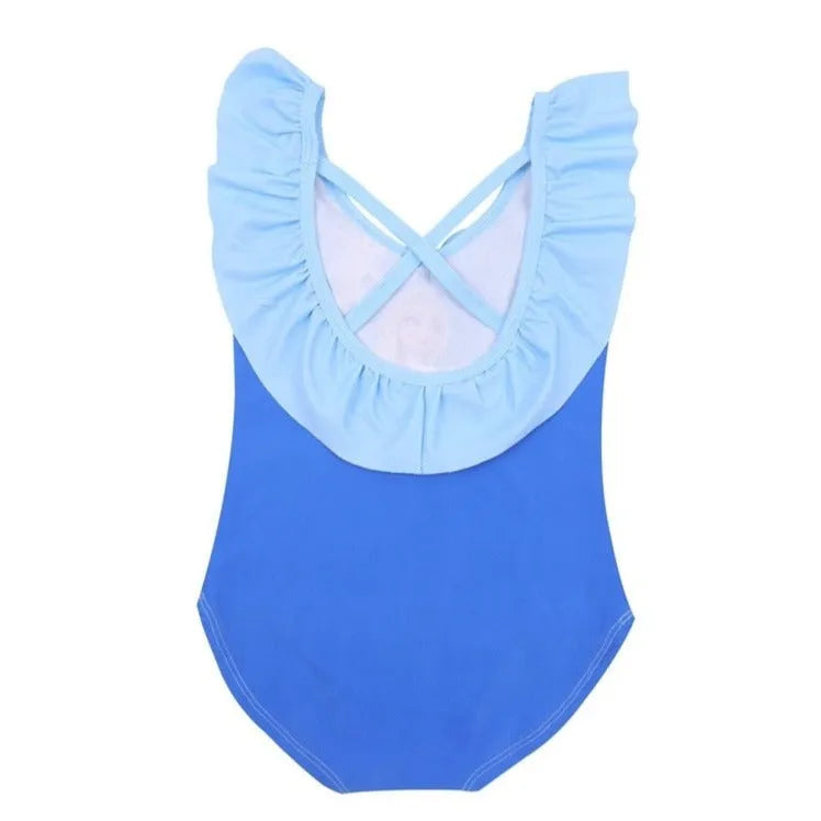Maillot de bain Reine des Neiges bleu