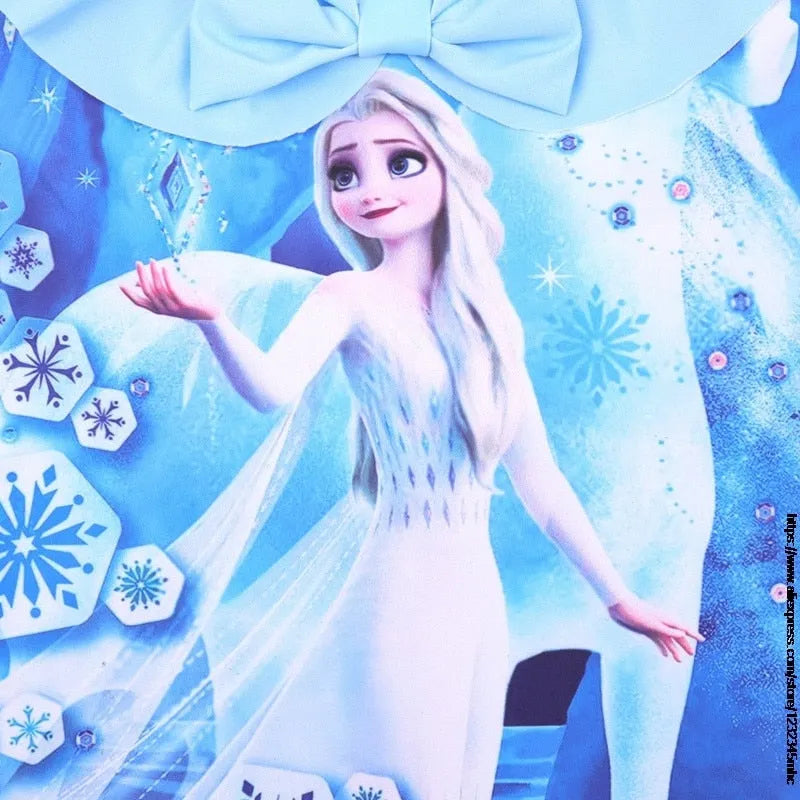 Maillot de bain Reine des Neiges bleu