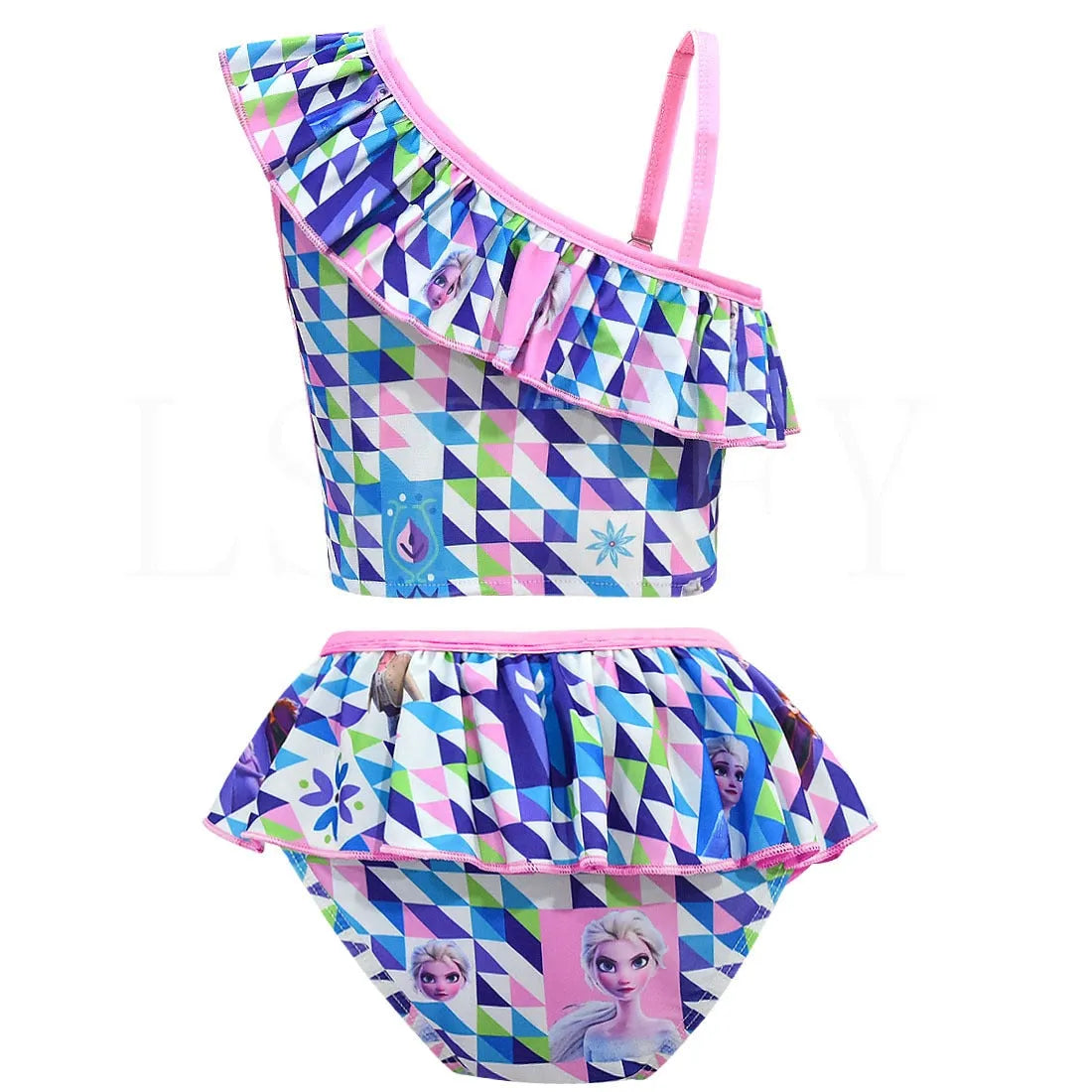 Maillot de bain Reine des Neiges coloré