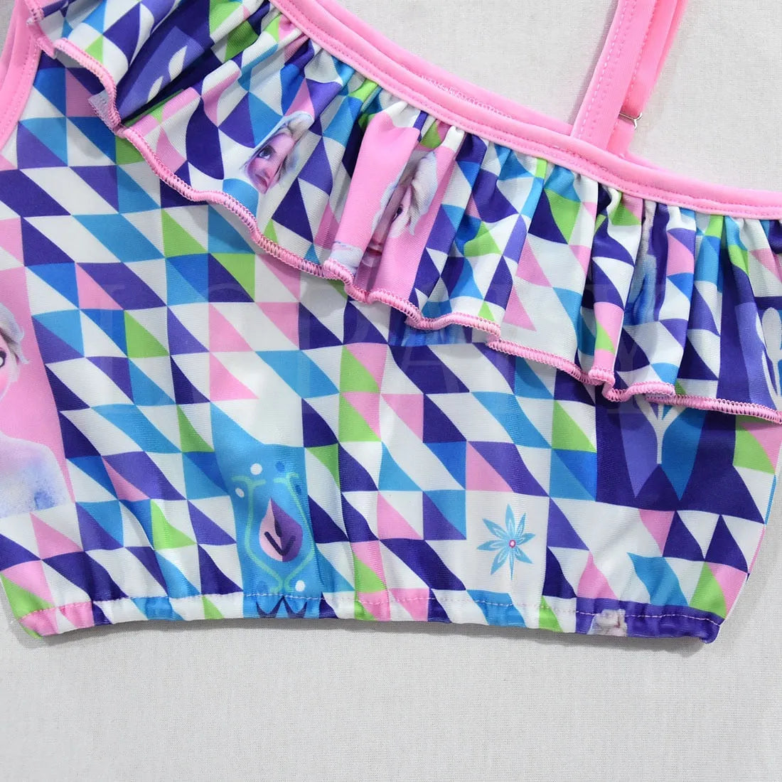 Maillot de bain Reine des Neiges coloré