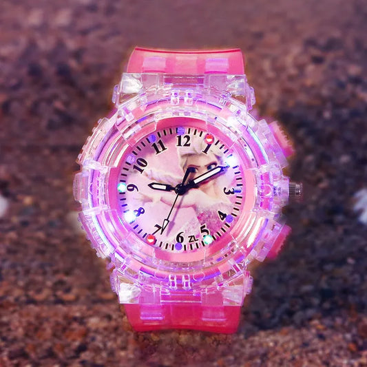 Montre Reine Des Neiges Rose