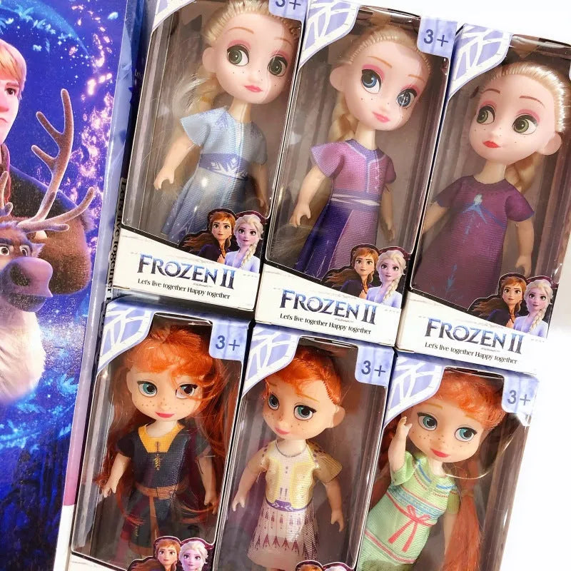 Pack 6 poupées La Reine des Neiges 2