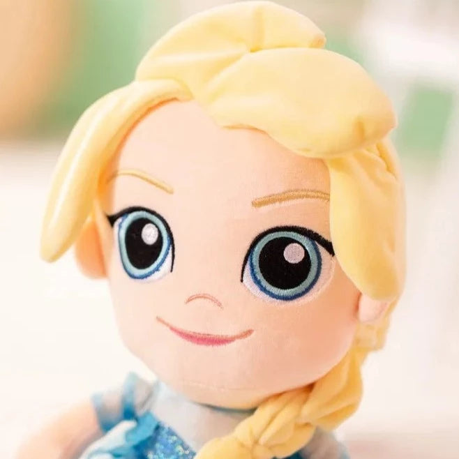 Peluche Reine des Neiges Elsa heureuse