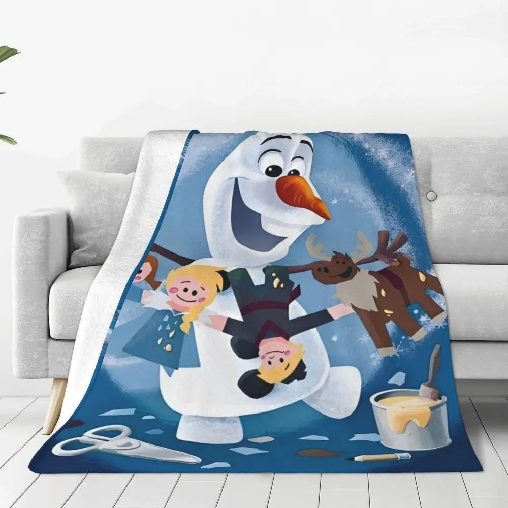 Plaid illustré Olaf