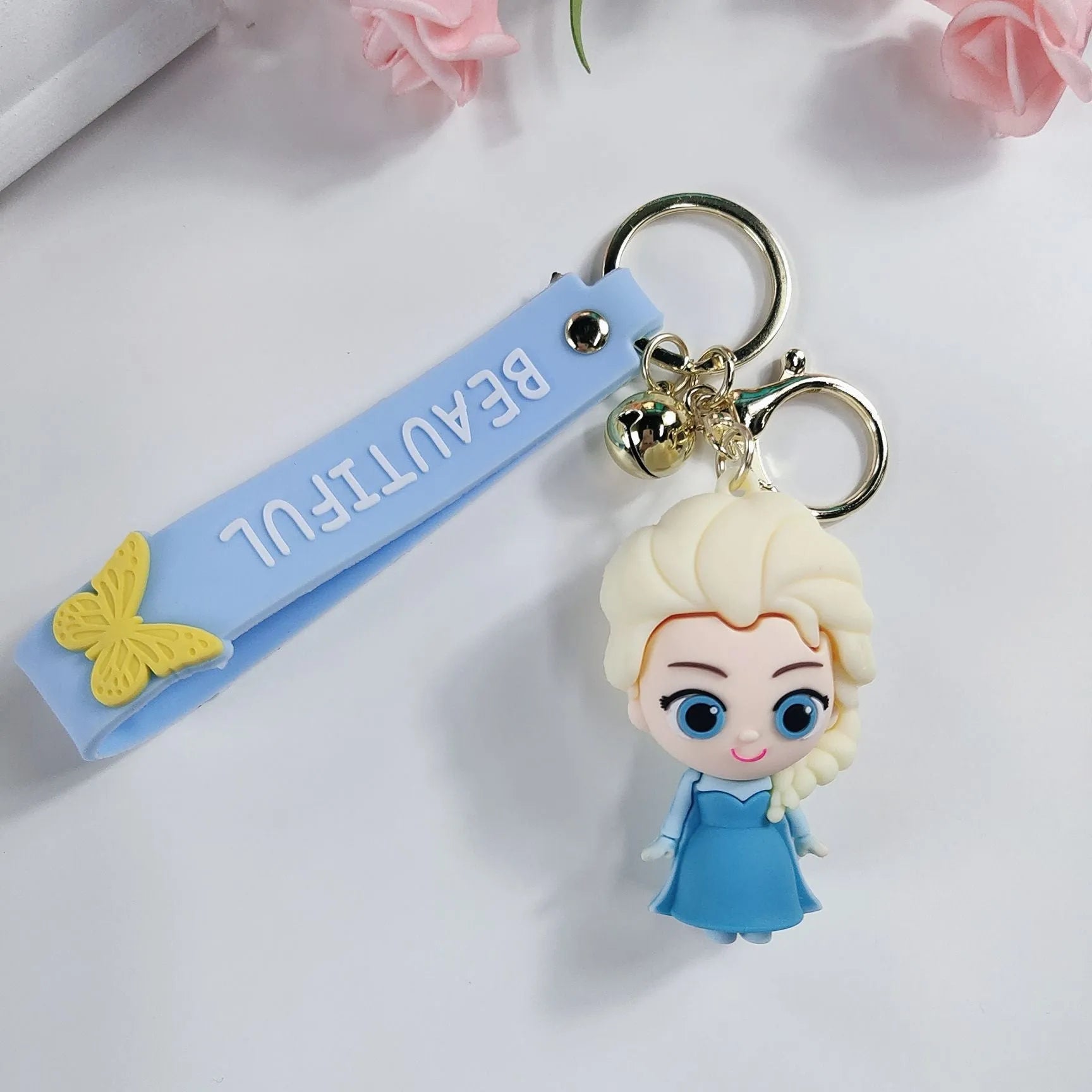 Disney Frozen Schlüsselanhänger Elsa – Weicher PVC-Anhänger, 6 Cm, Queen Of Snow