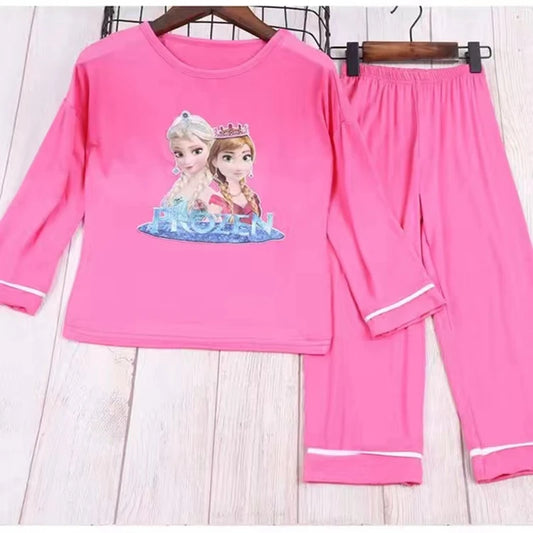Pyjama Reine des Neiges fuchsia