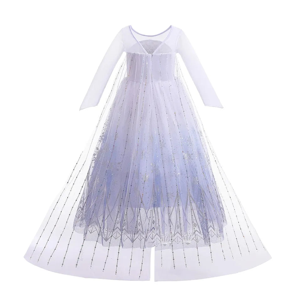 Robe Blanche Elsa Reine des Neiges