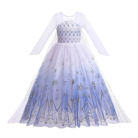 Robe Blanche Elsa Reine des Neiges