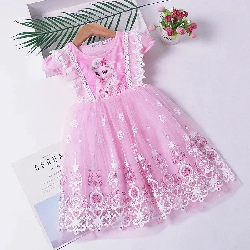 Robe Reine des Neiges Dentelle