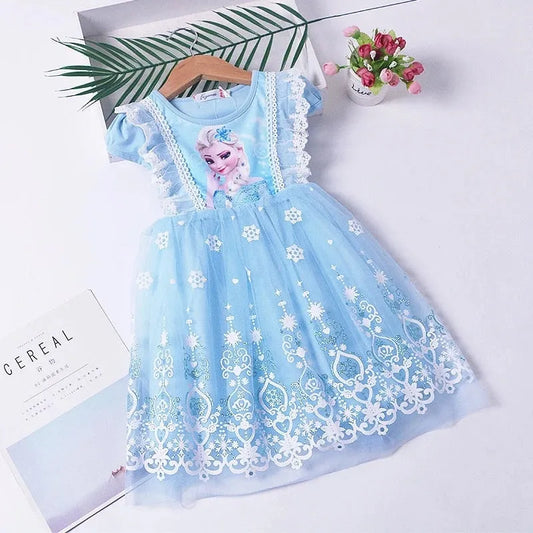 Robe Reine des Neiges Dentelle