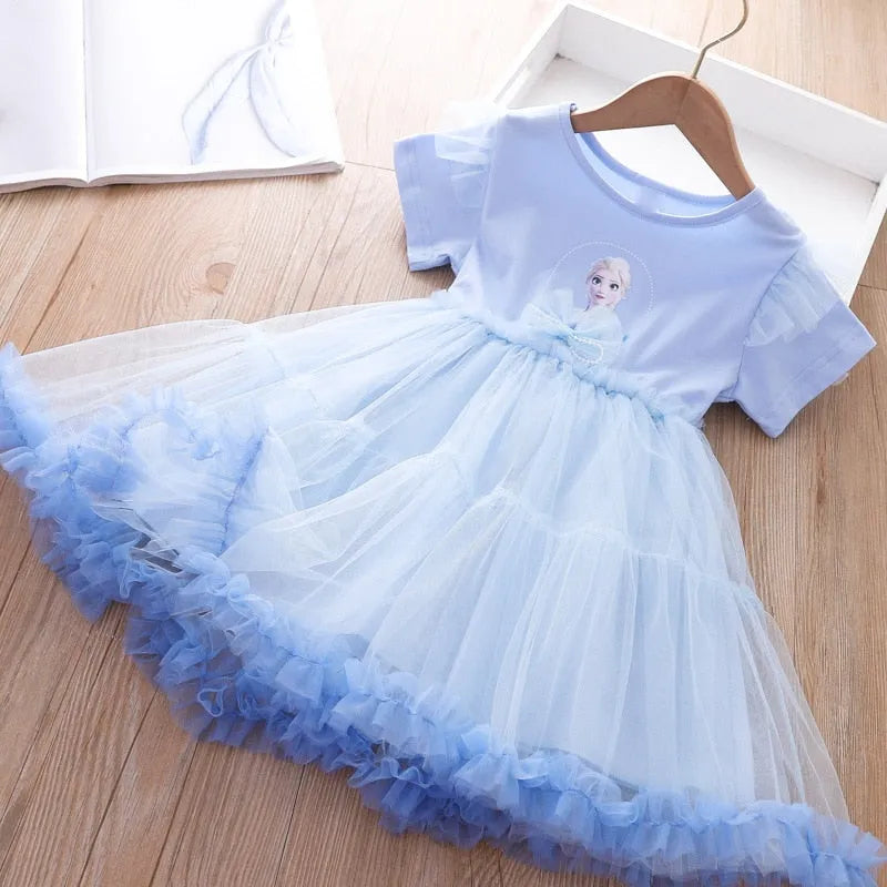 Robe Reine des Neiges Mousseline