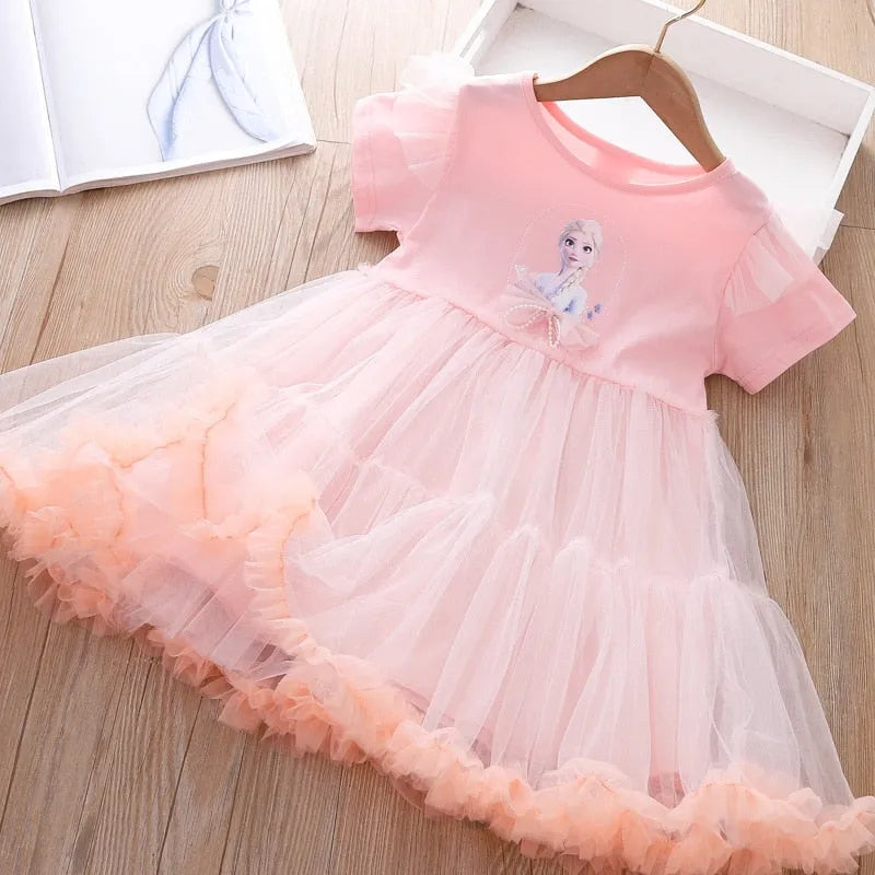 Robe Reine des Neiges Mousseline