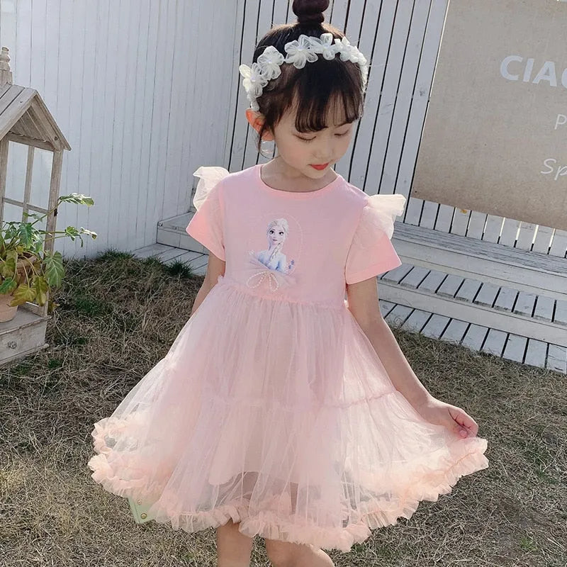 Robe Reine des Neiges Mousseline