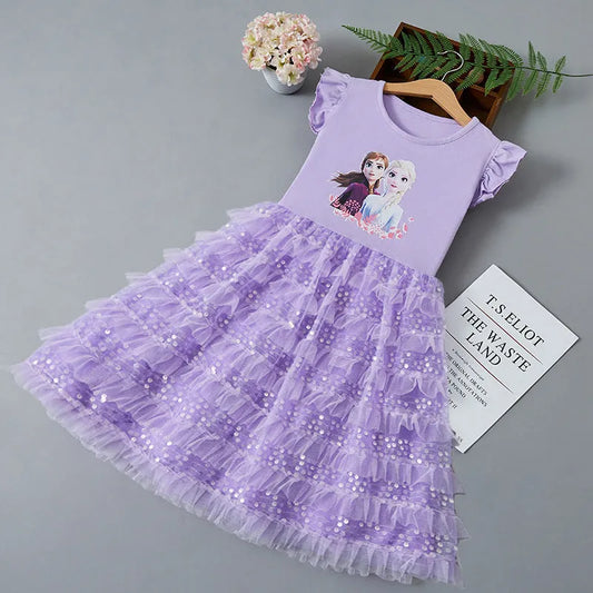 Robe Reine des Neiges violette