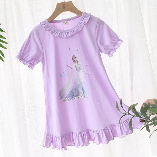 Robe de nuit Reine des Neiges violette