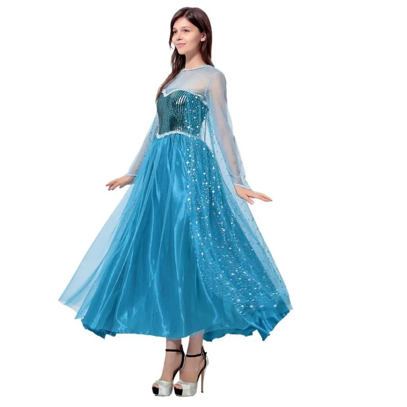 Robe elsa reine des neiges adulte