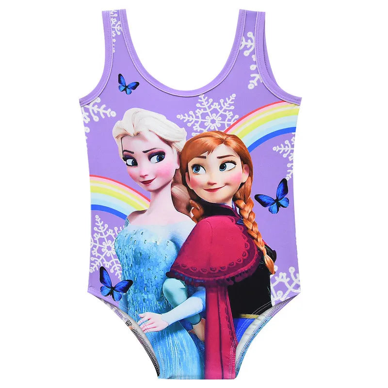 Maillot de bain  Reine des Neiges fille une pièce