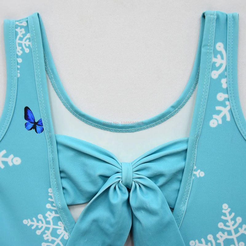 Maillot de bain  Reine des Neiges fille une pièce