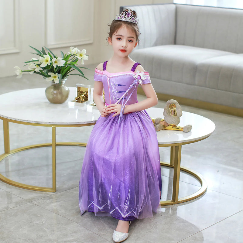 Robe Reine des Neiges 2 violette