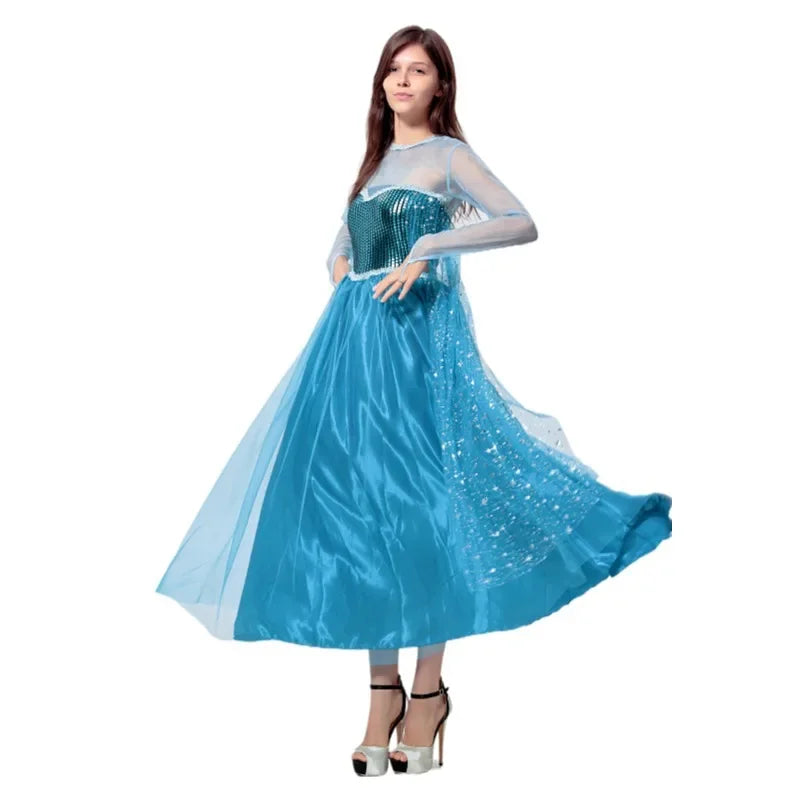 Robe elsa reine des neiges adulte