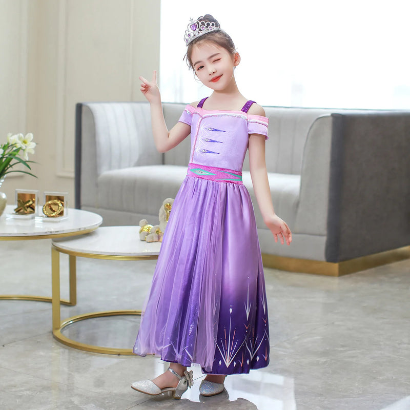 Robe Reine des Neiges 2 violette