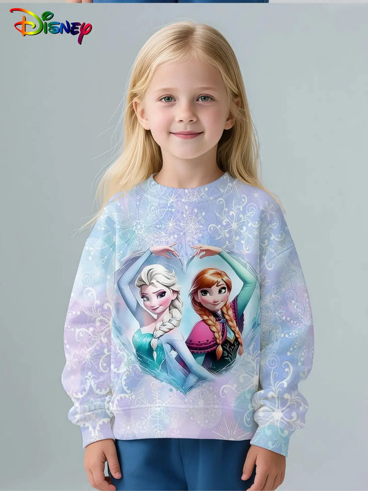 Sweat fille Elsa et Anna